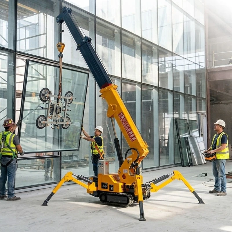 Factory Price Spider Crane 3Ton 10 Ton Telescopic Arm Electric Spider Crane 360 Degree Rotating Crawler Spider Crane