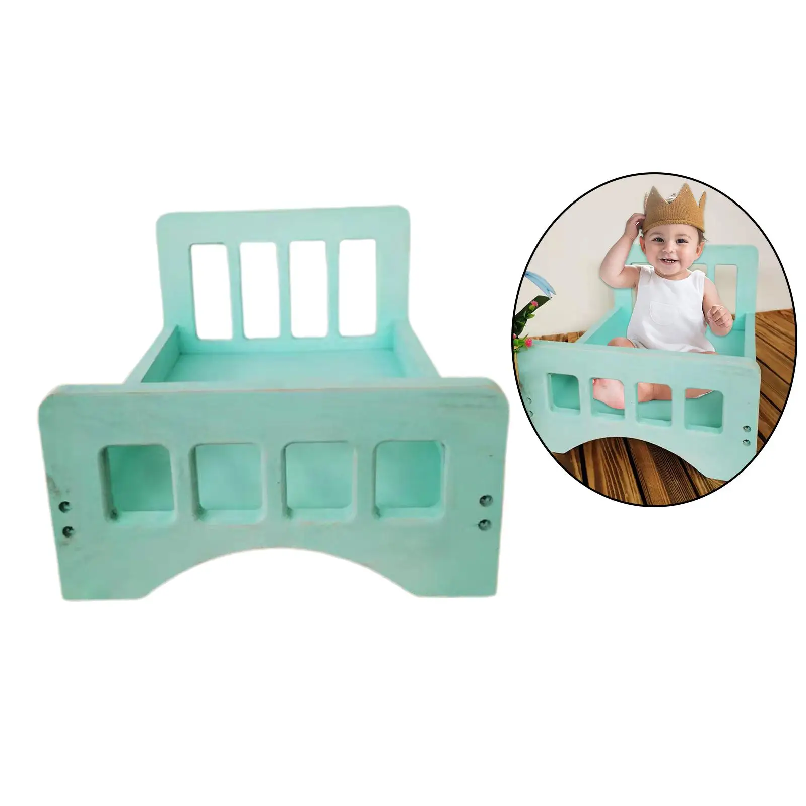 Newborn Photography Props Basket Retro Baby Girl Boy Photo Shoot Bed Studio