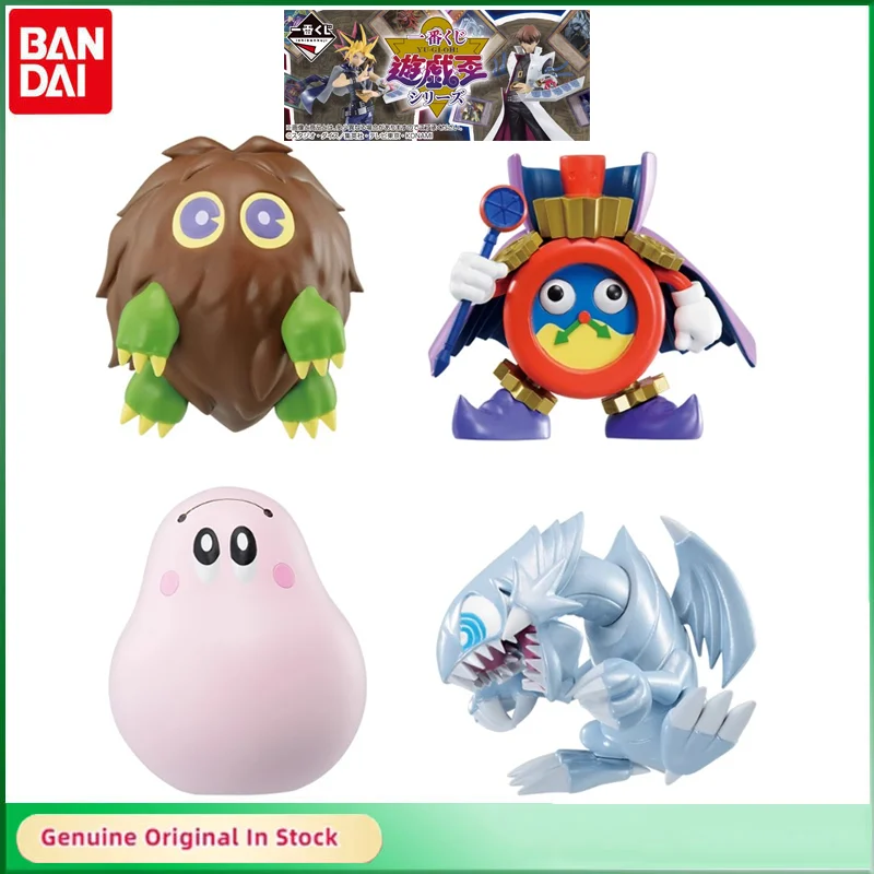 BANDAI Original Ichiban Kuji Yu-Gi-Oh! Series Time Wizard Kuriboh Blue-Eyes Toon Dragon Q Version Monster Action Figures Model