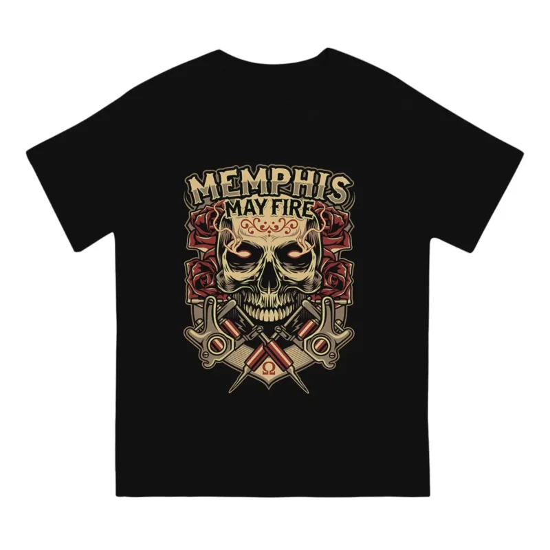 Men's MMF BAND T Shirts Memphis May Fire 100% Cotton Clothing Funny Short Sleeve Round Collar Tees Party T-Shirt