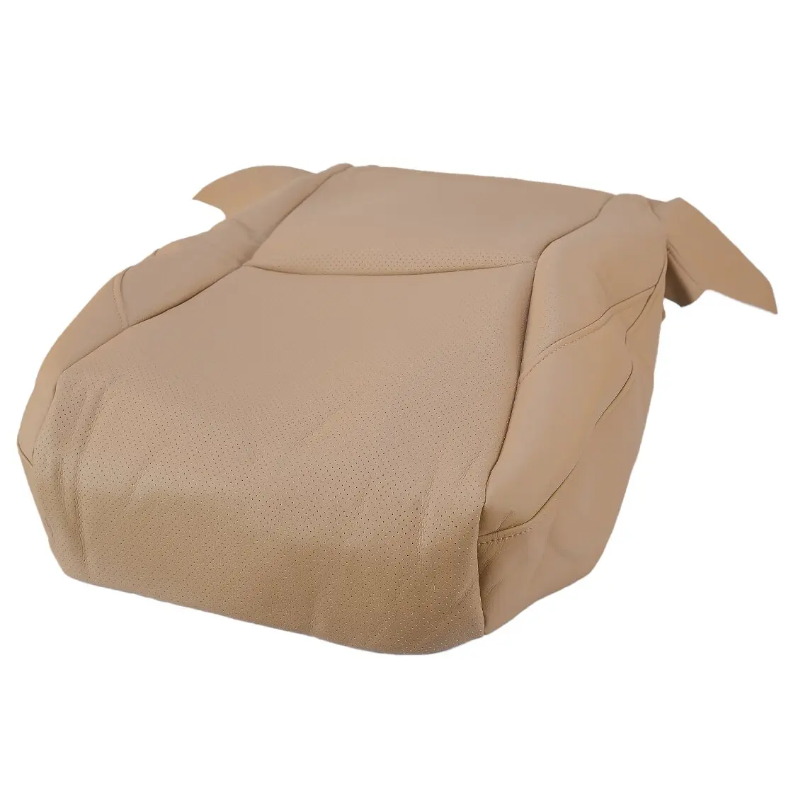 Linke Fahrerseite perforierter unterer Sitz bezug passend für Lexus es350 2007 2008 2009 2010 2011 2012 beige PU-Leder