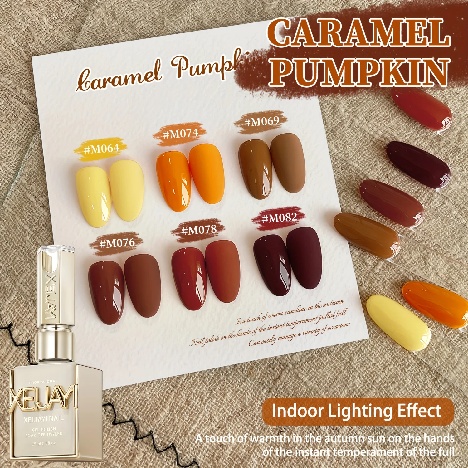 Juego de esmaltes de uñas en gel, 6 uds., LED Soak Off, larga duración, secado rápido, Kit de diseño artístico de uñas, colores perfectos para mujeres de moda