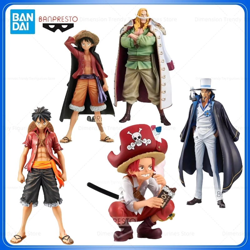 

Bandai In Stock Banpresto Original DXF Anime One Piece Monkey D Luffy Lucci Shanks Edward Newgate Action Figurine Model Toys DT
