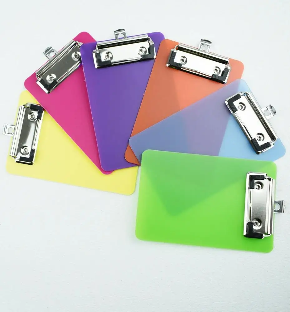 Portable Multi-Function Clipboard Organizer Hangable Mini Plastic Note Holder for Home Office School