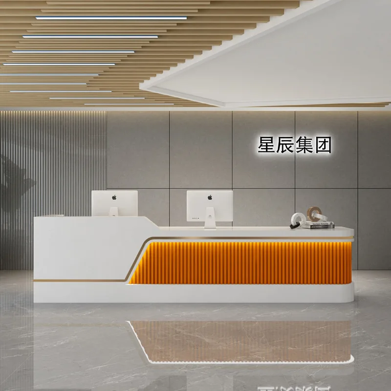 Yoga studios commercial Reception Desks lacquered beauty salons Reception Desks clothing desks Office Furniture receptie ZY40JDT