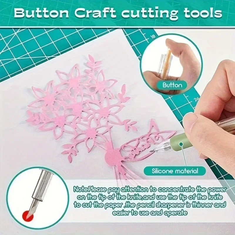 1pc Knife Pen Utility Knife Craft Cutting Tool Paper Pen Cutter For Art Paper Scrapbook School Office Supplies