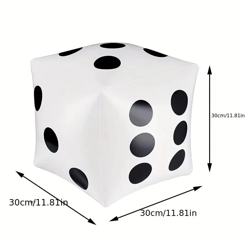 재미있는 풍선 주사위 블로우업 큐브 대형 주사위 장난감 파티 활동 용품 실내 및 실외 스포츠 및 게임 장난감