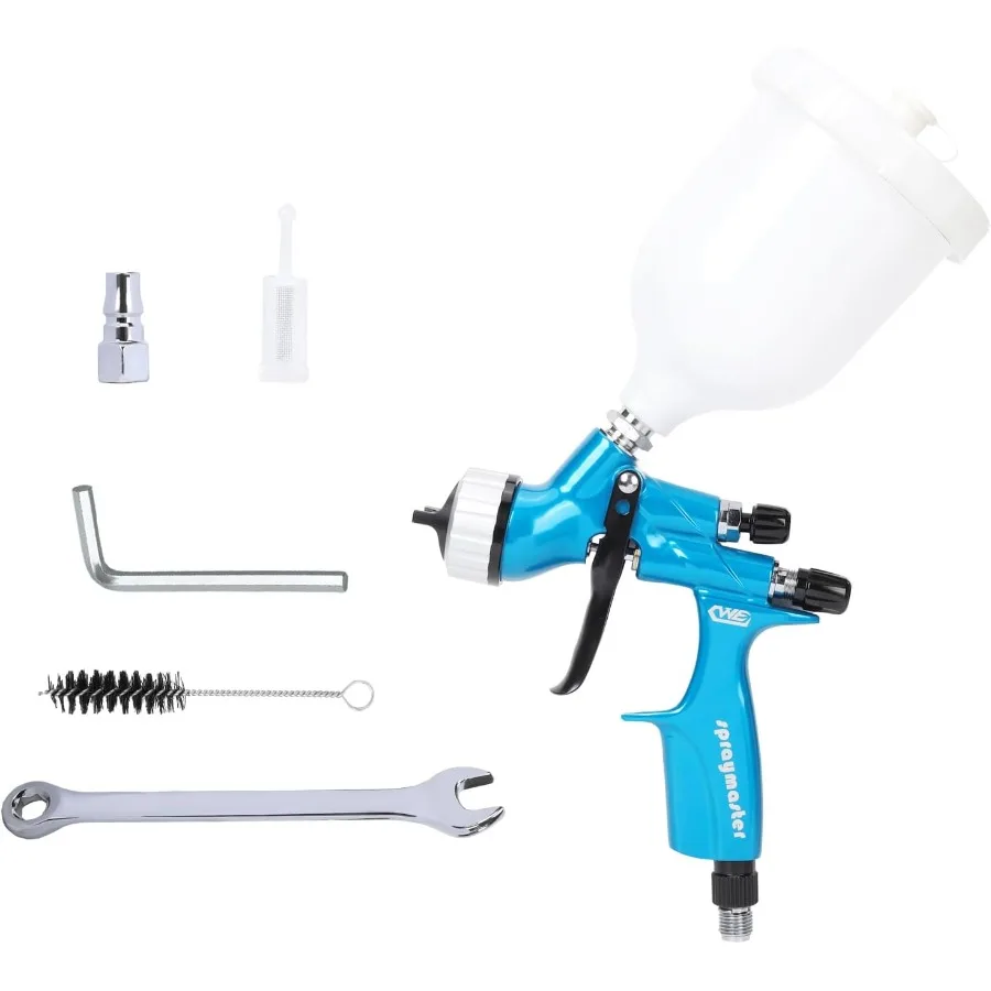 

Воздушный пистолет-распылитель HVLP с насадкой 1,3 мм и чашкой емкостью 600 мл для нанесения автомобильной краски, идеально подходит для ремонта автомобиля, дома, сделай сам