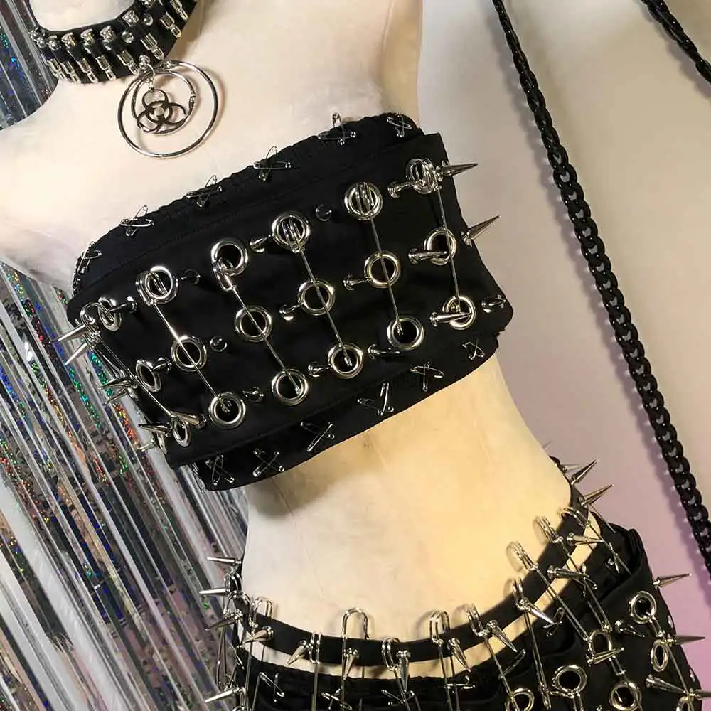 

Топы-майки в стиле E-Girls, готика, эмо, Y2K, халтер, для подростков, готичные, в стиле 90-х, для самостоятельного творчества, для рейвов, ручной работы, кавайные, гранж, харадзюку, панк-рок