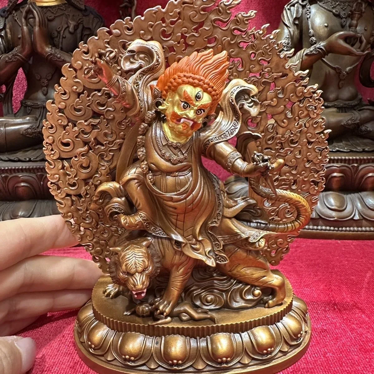 TOP Exquisite bronze Buddha statue Guru Dorje Drolo‌ Rare tibet buddha statue copper Guru Drakpo buddhist altar temple worship