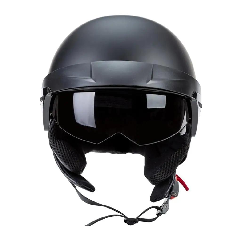 Motorcycle Half Helmet Retractable Visor Half Face Fit for Bike Cruiser Scooter ATV