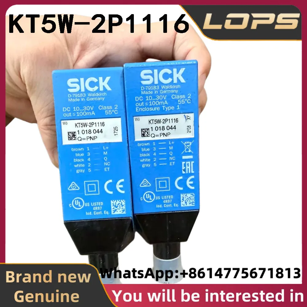 KT5W-2P1116 Brand new original SICK PNP output color sensor 1018044, welcome to consult