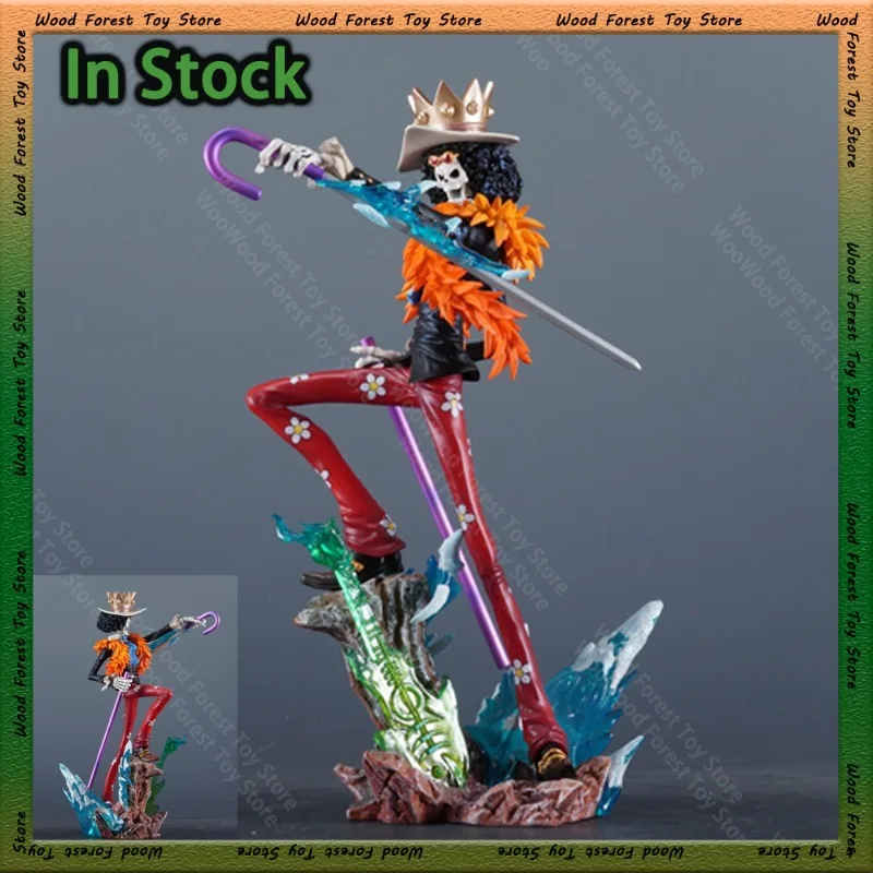 33cm One Piece Figurine Brook King of Souls Musician Anime FigureBROOK Action Figure Collectible Model Statue Toy Xmas Gifts