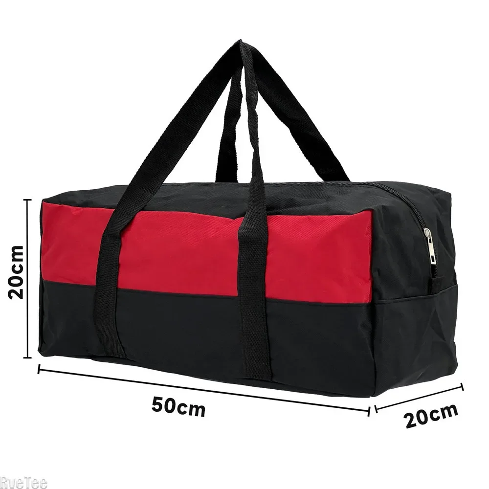 New 19Inch Multi-functional Oxford Cloth Tool Storage Bag  Wide Mouth Large Tool Tote Bag for Electrician Carpenter Mechanic