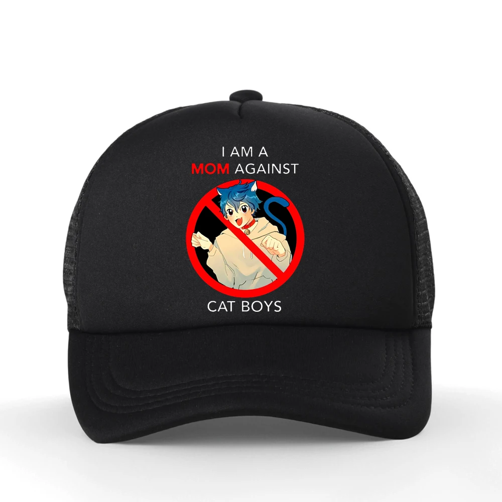 

I Am A Mom Against Cat Boys Japanese Anime Adult Novelty Classic Golf Baseball Cap Women Adjustable Bone Hat