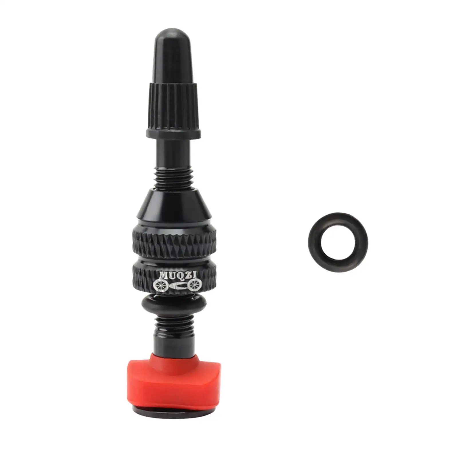 CNC Processed Aluminum Alloy Tubeless Valve Stem Lock Nut Kit for Mountain Bike Tube Lightweight