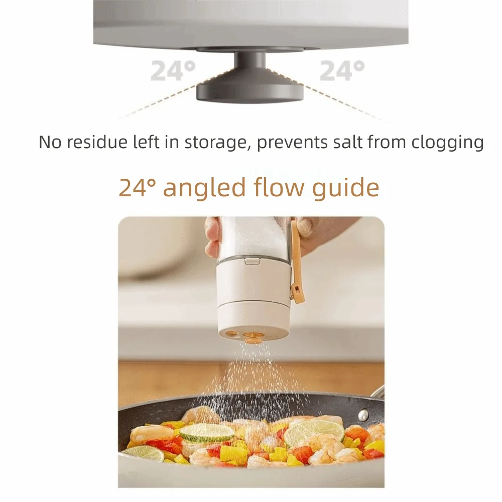 

3Pcs 180/250ml Quantitative Sprinkler 0.5 Grams Push Type Salt Dispenser Sealed Dual-Purpose Function Seasoning Container BBQ