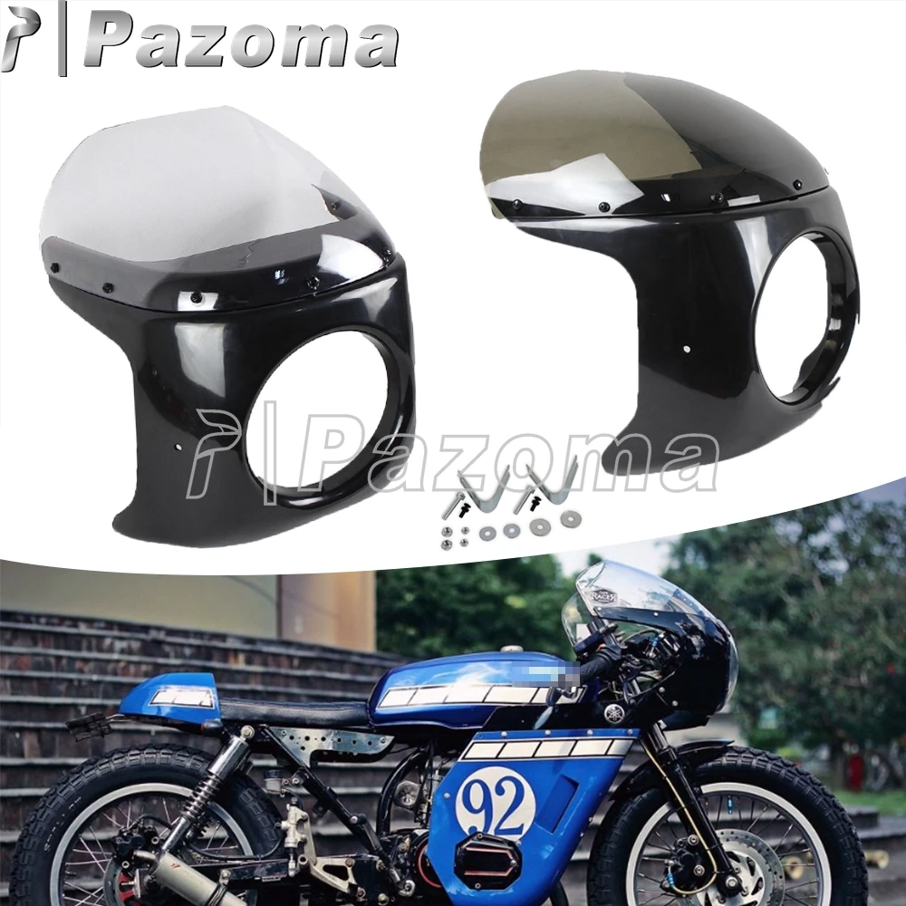 Retro Motorcycle Front Headlight Fairing Windscreen For Suzuki GN GR GS GT GZ LS 185 200 250 300 00 400 425 450 500 550 650 750