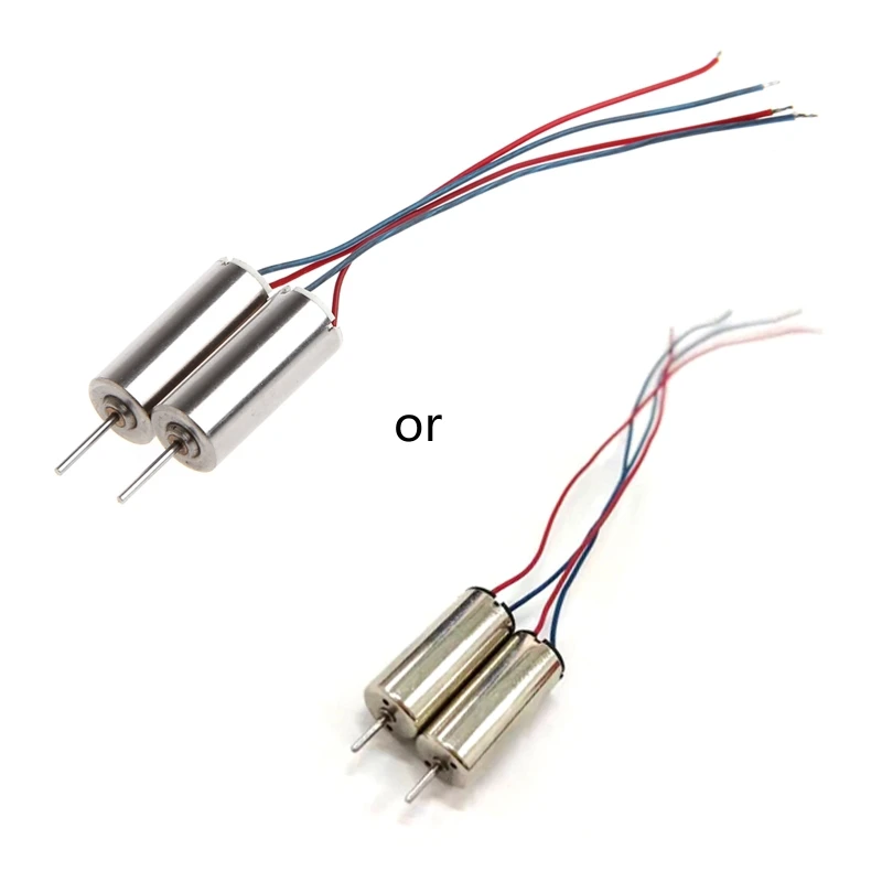 2Pcs DIY for DC 3.7V 50000RPM 716 Hollow Cup Motor Coreless Motor for RC Model T