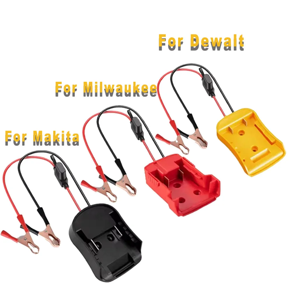 

Igniter Jump Starter For Makita For DeWalt For Milwaukee 18V Car or Motorcycle Lithium Battery Emergency Power Supply