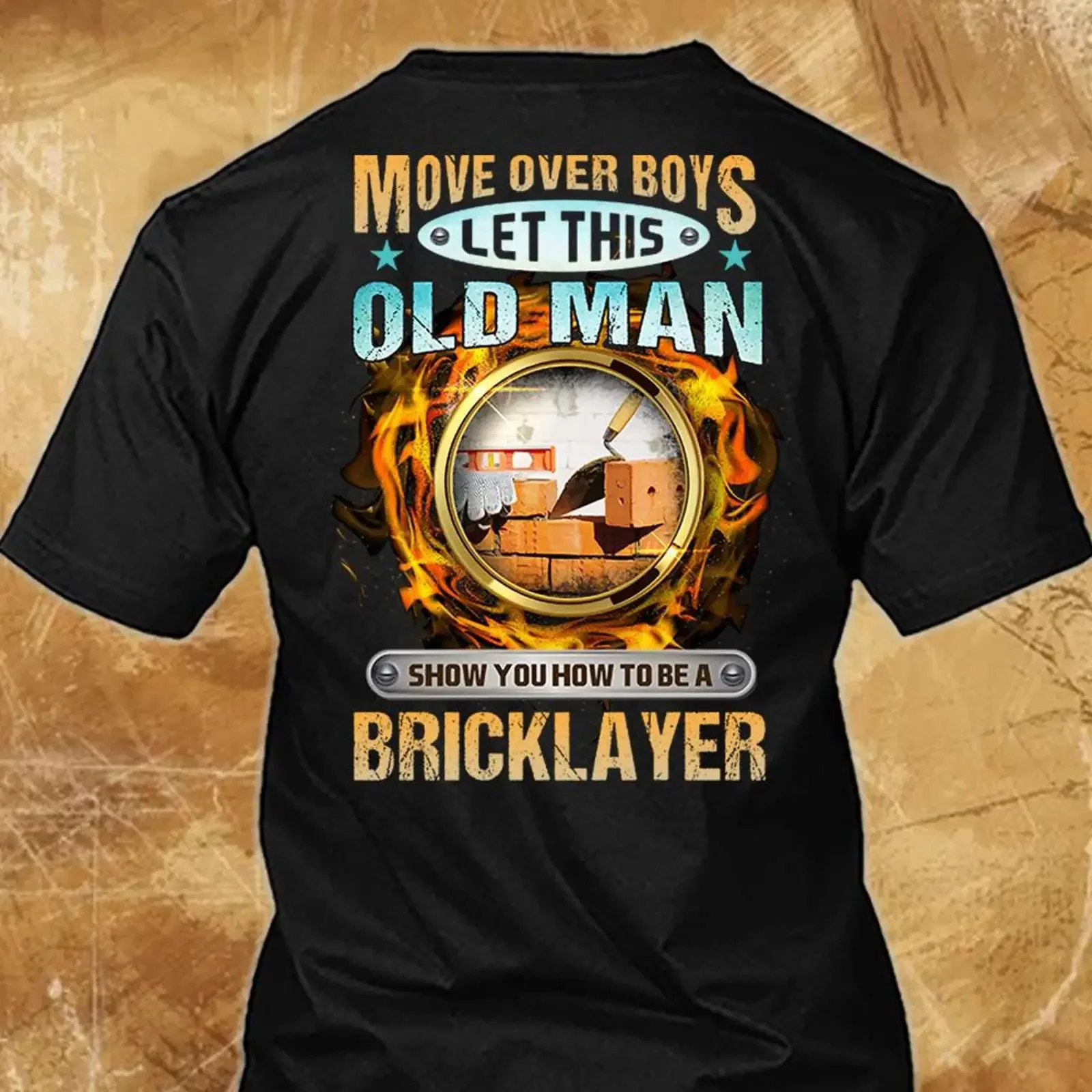 Sarcastic Bricklayer T Shirt Idea For Awesome move vintage Washed Casual homme fashion Stretched Stylish Unisex Slightly