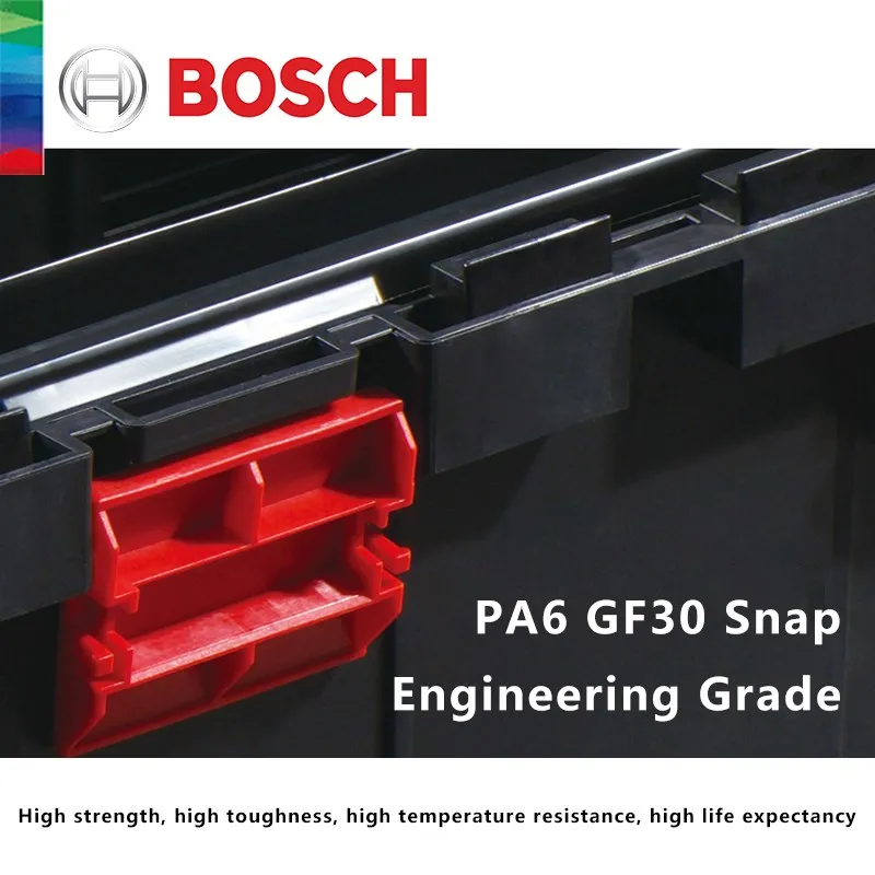 Bosch Original Toolbox Household Portable Large Multi-functional Plastic Storage Toolkit Organizer Double-layer Thicked Big Box