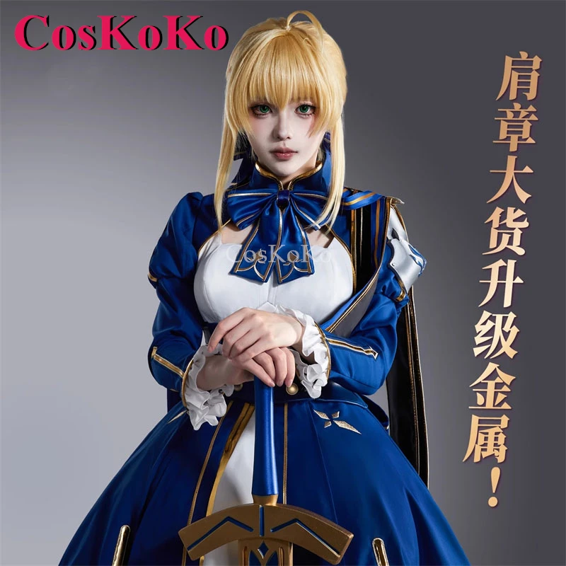

CosKoKo Saber Cosplay Costumes Game Honkai: Star Rail Elegant Gorgeous Battle Uniform Women Halloween Party Role Play Clothing