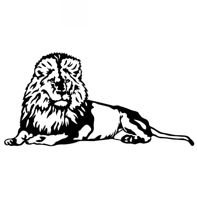 

Car Stickers MIGHTY LION Fashion Personality PVC Car Decoration Accessories Decals Waterproof Sunscreen Black/white,20cm*10cm