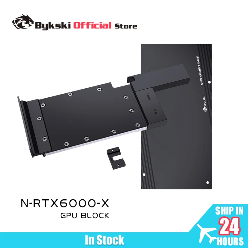 Bykski GPU Water Block Use for NVIDIA RTX 6000 Ada Video Card / Full Cover All-Metal Radiator / with Backplane N-RTX6000-X