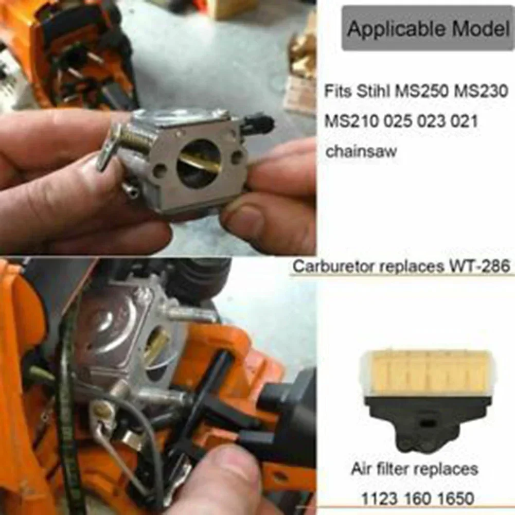 Imagem -06 - Carburador Carb Air Filter Kit Motosserra Stihl Ms210 Ms230 Ms250 021 023 025 C1q-s76c C1q-s11e C1q-s11g 11231200603