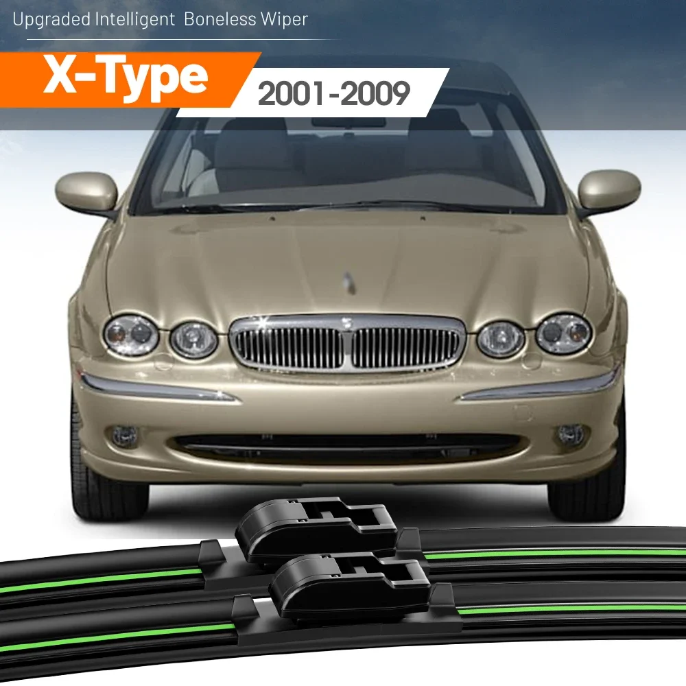 

2pcs For Jaguar X-Type X Type X400 2001-2009 Front Windshield Wiper Blades 2002 2003 2004 2005 2006 2007 2008 Windscreen Accesso