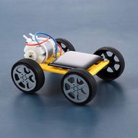 Funny Science Experiment Children Solar Car Toys DIY Assembled Car Robot Kit Set Energy Solar Powered Toy