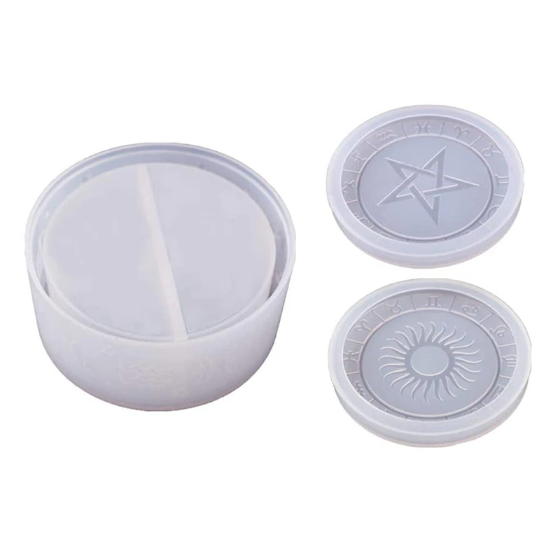 DIY Crystal Epoxy Resin Mold 12 Constellation Starry Sky Five-Pointed Star Storage Box Mirror Silicone Mold For Resin