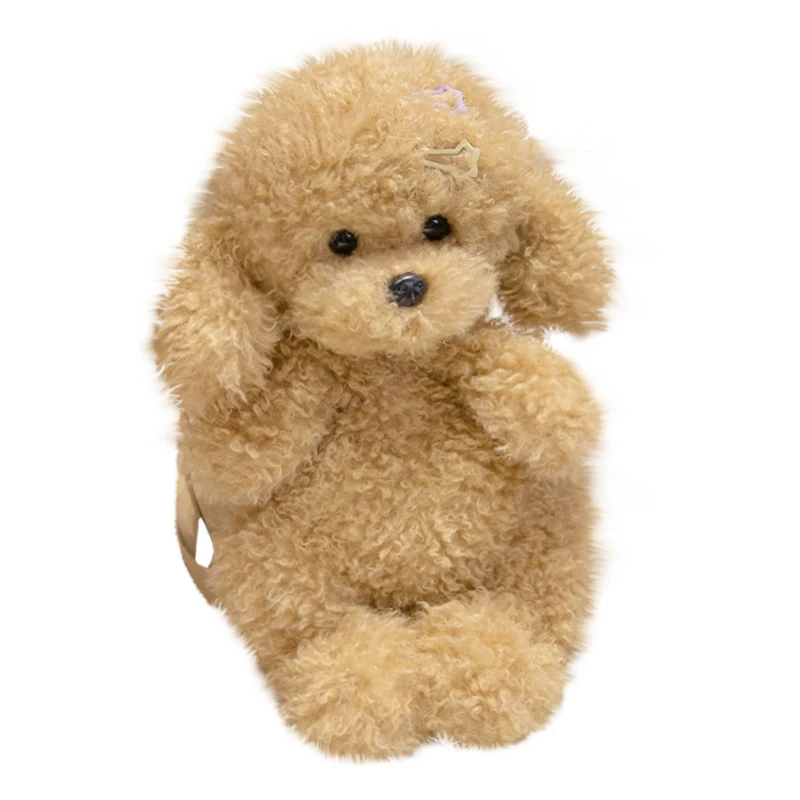 46cm Teddy Dog Backpacks Stuffed Animal Poodle Bag Girls Shoulders Bags Plush Student Puppy Toys for Boy