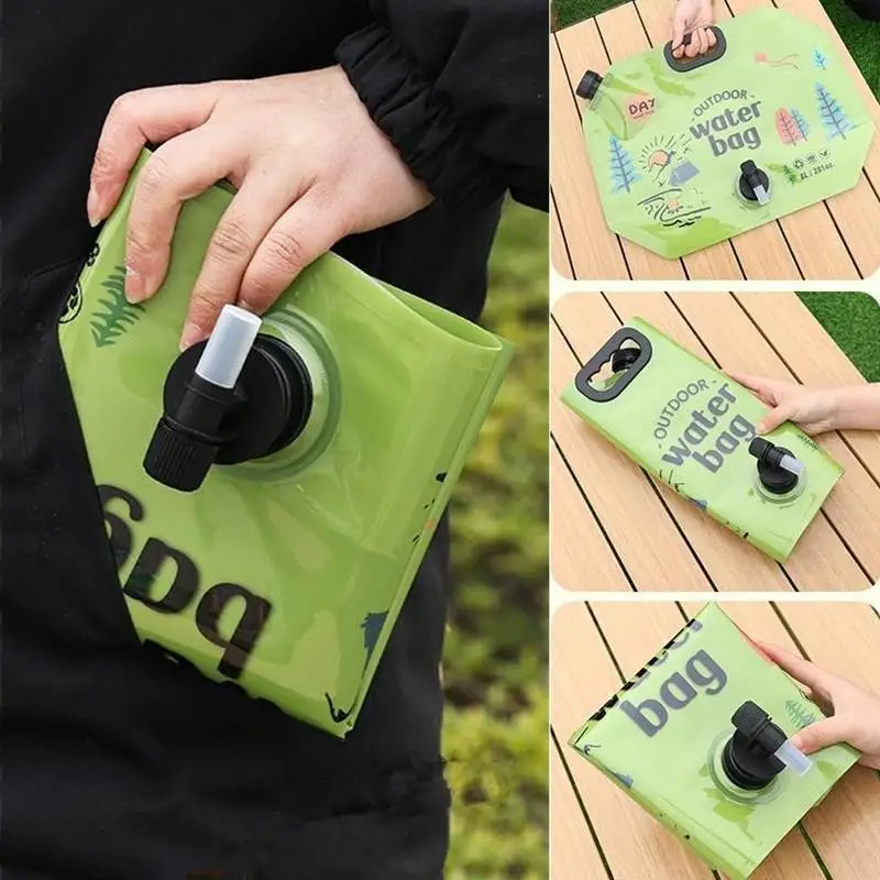 

8L Portable Camping Beer Bag Foldable Drinking Water Bucket Large Capacity Container Outdoor Travel Lightweight Water Bag