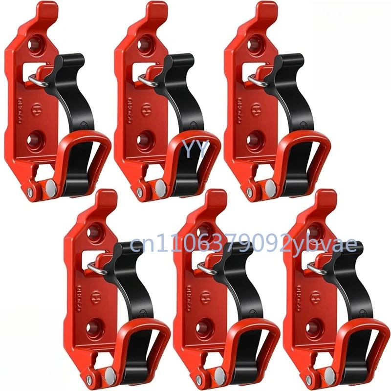 

6PCS Shovel Holder for Car Roof Rack Ax Holder Kit Roof Rack Red Metal for Truck Boat Militaryequipment and Tools