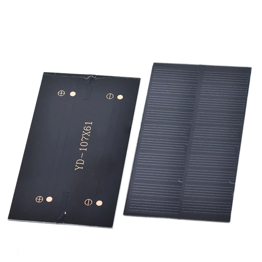 Mini Solar Panel USB Solar Panel Charger 5V 1W Outdoor Hiking Camping Portable Battery Mobile Phone Charging Bank Charging Panel