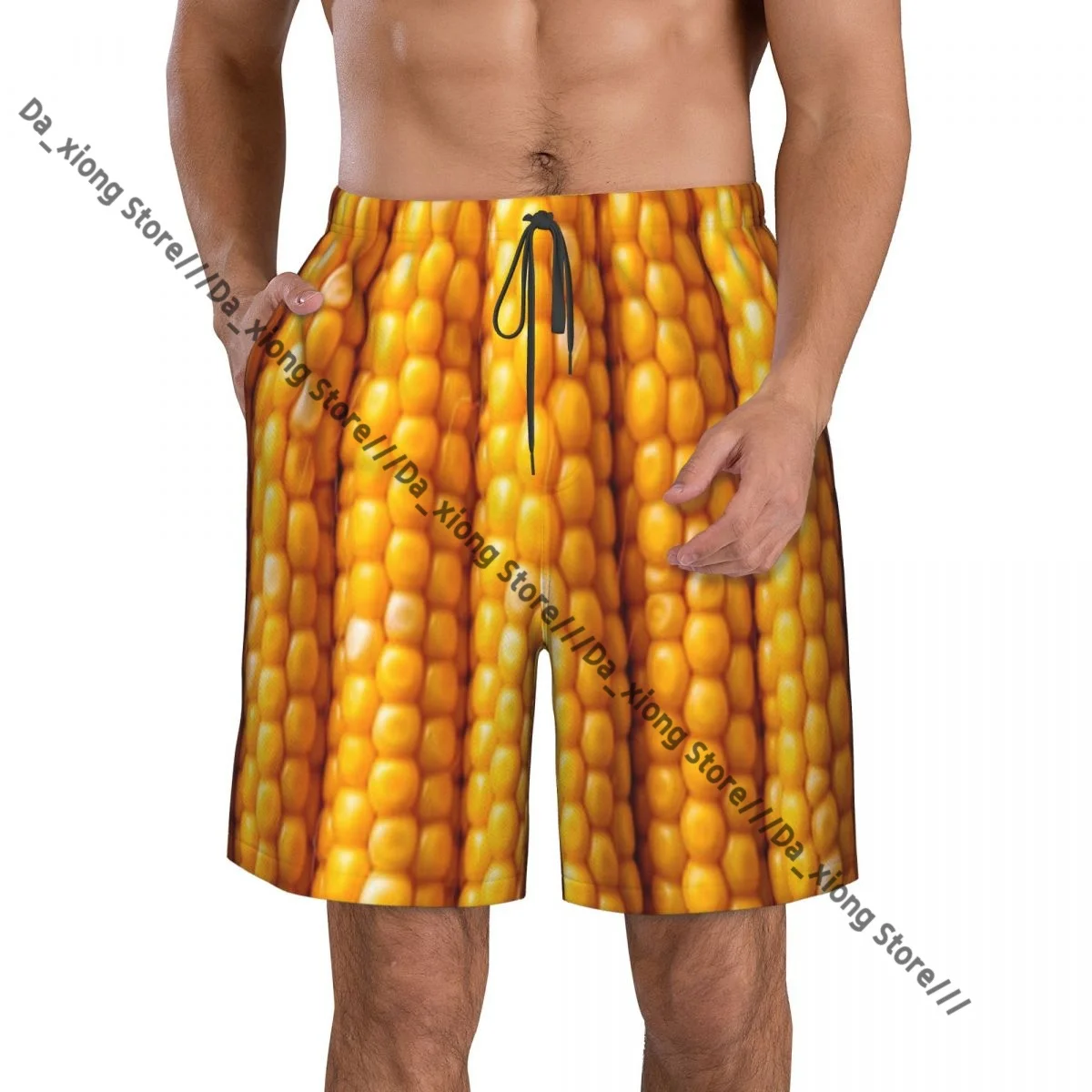 

Мужские пляжные короткие быстросохнущие плавки Corncob Image Купальники Купальник Шорты для купания