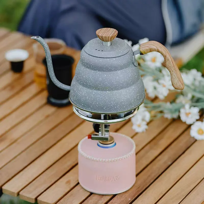 

Outdoor boiling water cloud kettle stainless steel teapot kettle camping with hand brewed coffee portable vintage boiling kettle