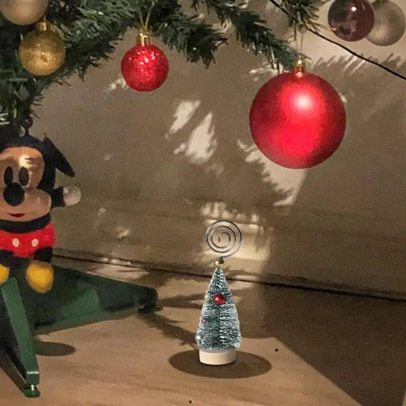 Настольные держатели для заметок Настольные держатели для фотографий с сосновой иглой Дизайнерские принадлежности для карточек для обеденного стола Журнальный столик Прикроватная тумбочка