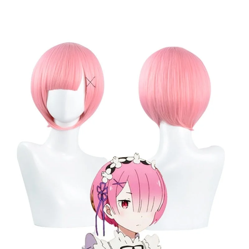 La vie dans un monde différent à partir de Scratch Rem Wig Ram Rem cosRem Perruque d'enfance