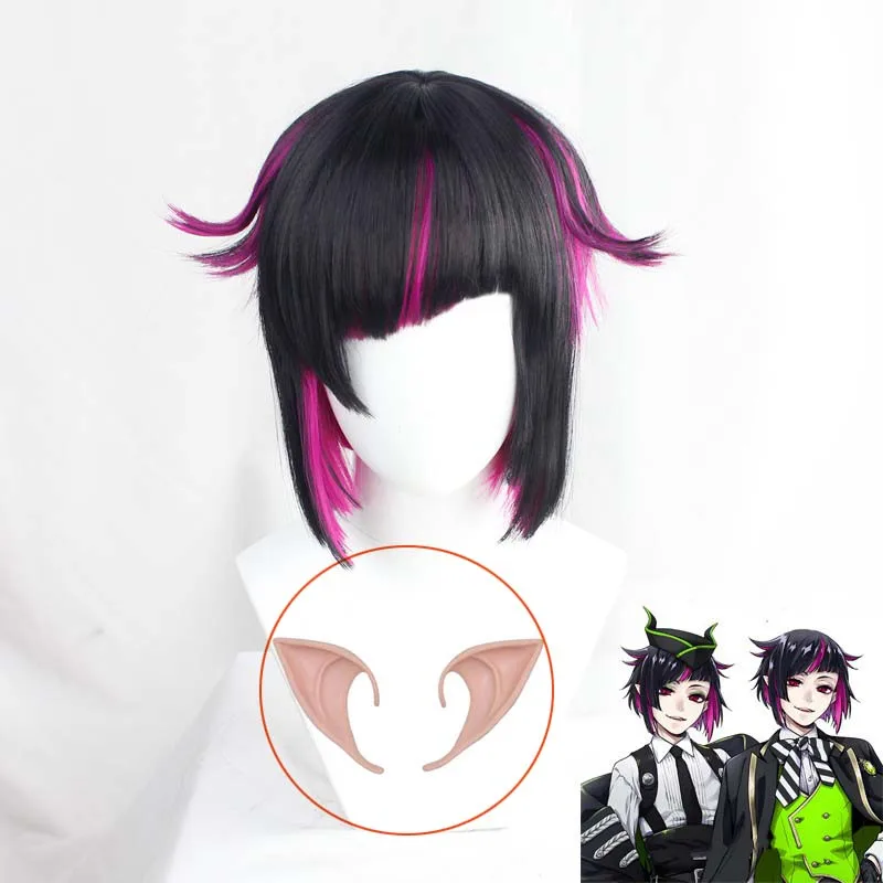 

Парик для косплея Лилии Ванруж из аниме Twisted Wonderland, женский короткий термостойкий парик из синтетических волос для Хэллоуина и вечеринок