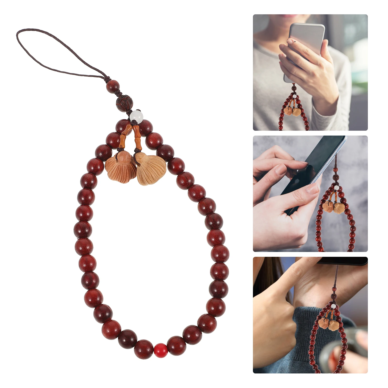 

Mobile Phone Lanyard Beaded Wrist Strap Decorative Chain Anti-Lost Accessory For Cellphone Camera Keychain Usb Elegant Charm