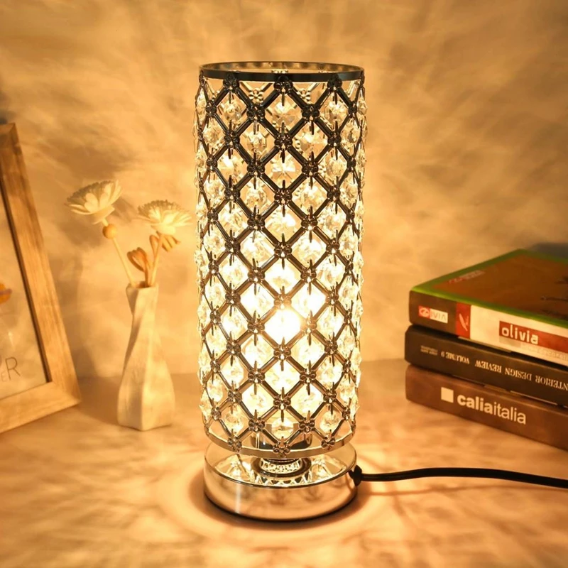 

Crystal Table Lamp Night Lamp Diamond Crystal Decorative Table Lamp Bedroom Bar Night Light LED Desk Night Light Lamps