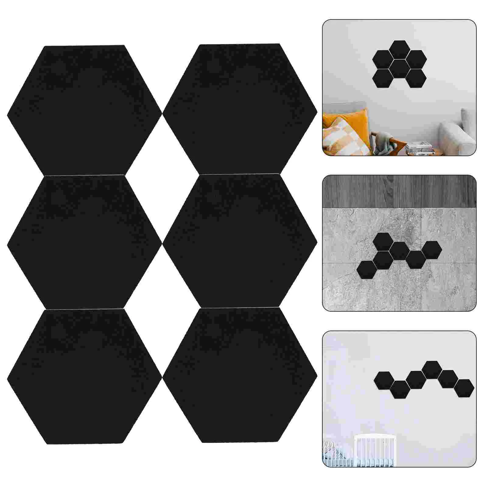 6 Pcs Felt Bulletin Board Decorative Notice Dart Wall Protectors Creative Message for Photo Decorate Ceramic Tile