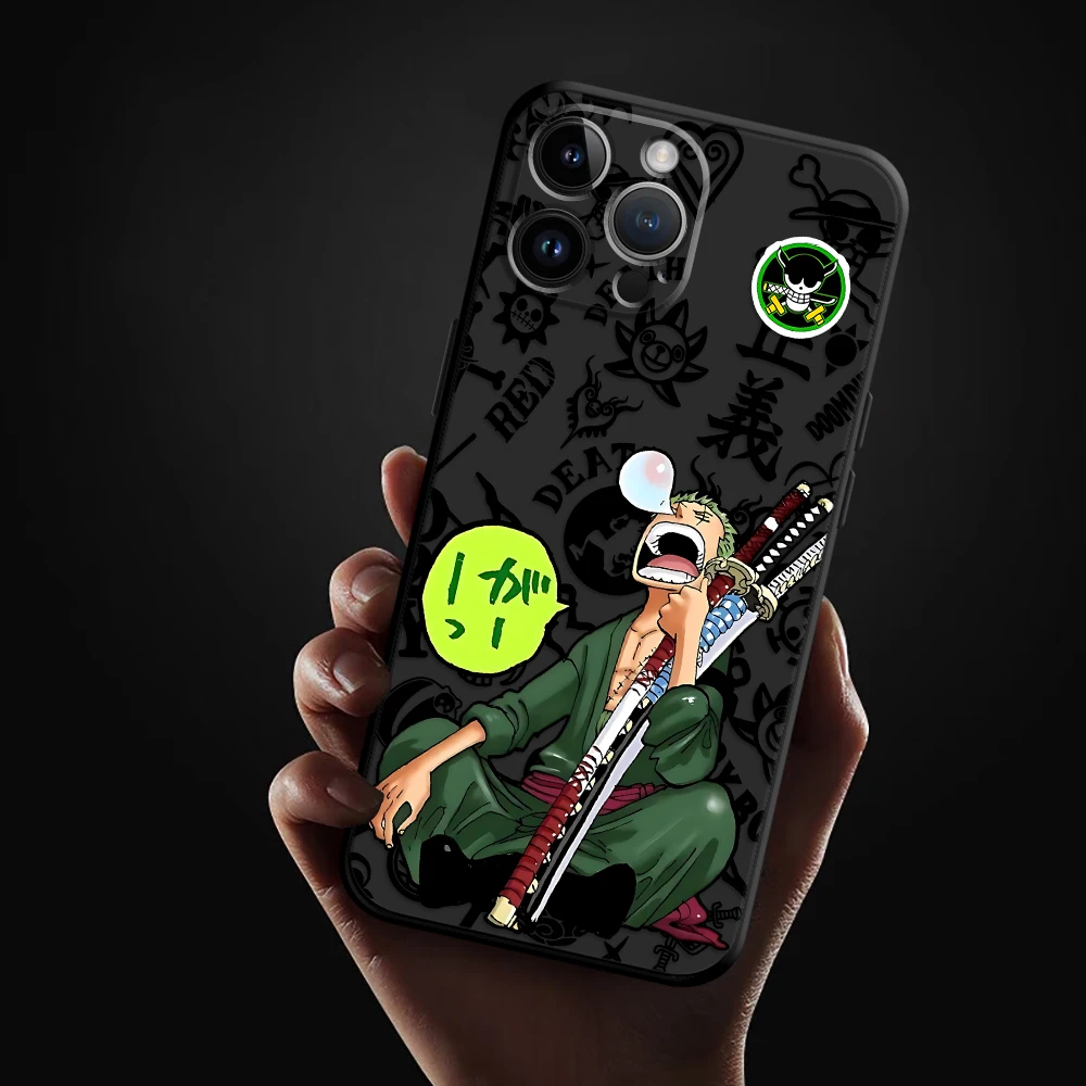 One Pieces Anime Phone Case for Apple iPhone 15 16e 17 Pro XS Max 13 14 Plus XR SE 12 11 Pro plus Matte