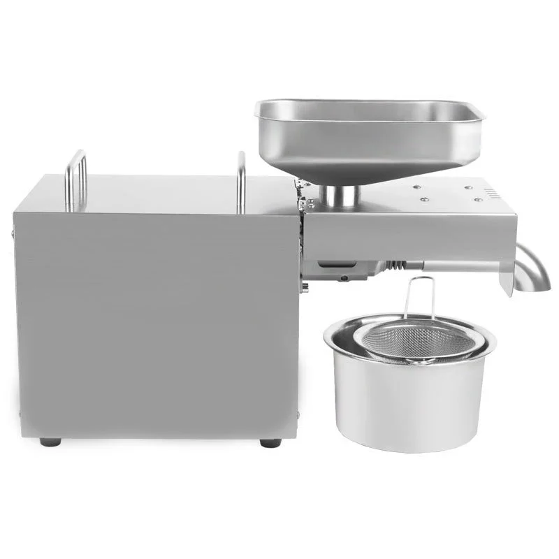 새로운 오일 프레스 자동 가정용 아마씨 오일 프레스 땅콩 온도 조절 600W (MAX) 구성 Plu