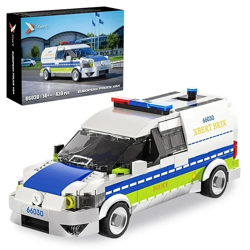 

430PCS Europe Police Assault Vehicle Building Blocks City Police Patrol Car Model Bricks Educational Toys For Kids Holiday Gifts