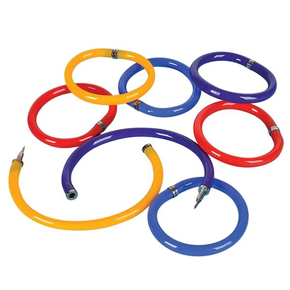 

12Pcs Multiuse Ballpoint Pen and Bracelet Wristband Writing Tool Fun Stationery for Random Colors Bracelet Pen