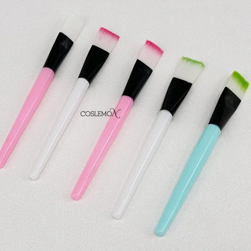 1pcs Facial Brush Professional Soft Nylon White Pink Plastic Handle DIY Beauty Tools Mixing Tools Skin Care Makeup Supplies